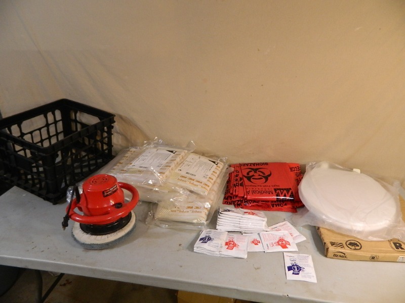 lot 92 image: New Toilet Seat, Craftsman Buffer, Medical, and More