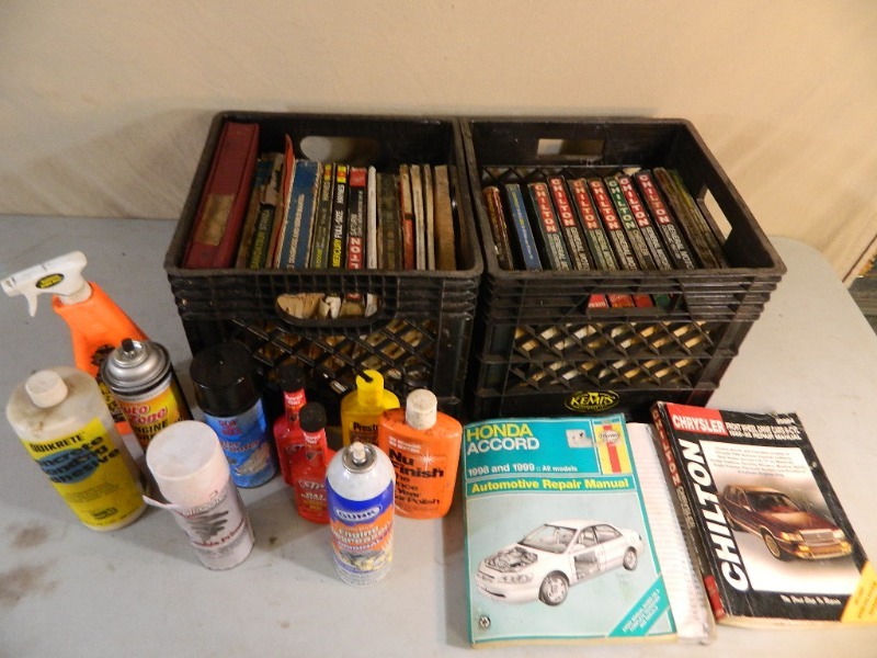lot 96 image: Automotive Repair Manuals and Chemicals