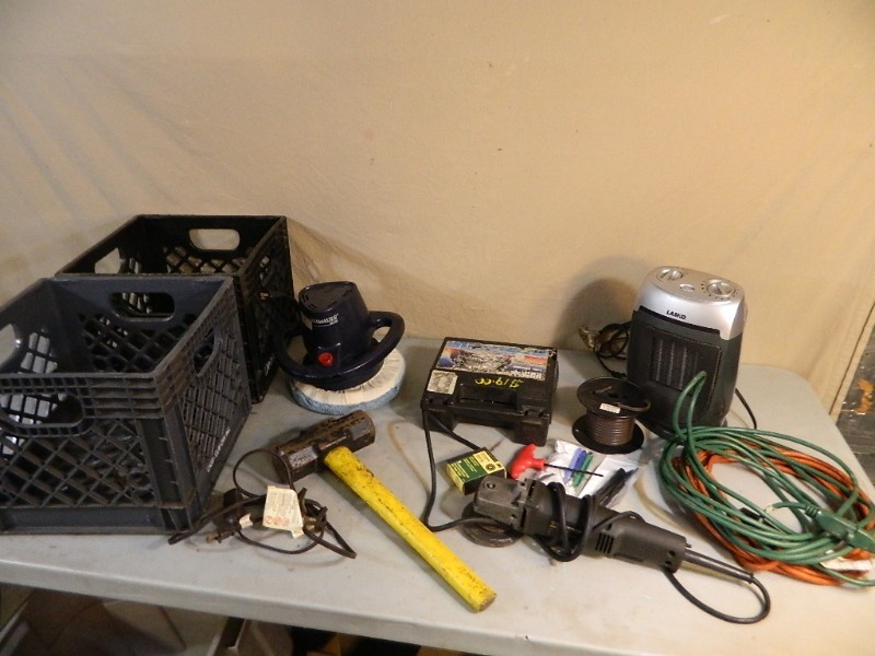 lot 100 image: Grinder, Buffer, Tools, and More