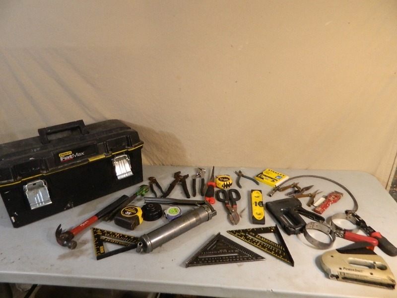 lot 101 image: Stanley Toolbox with Tools