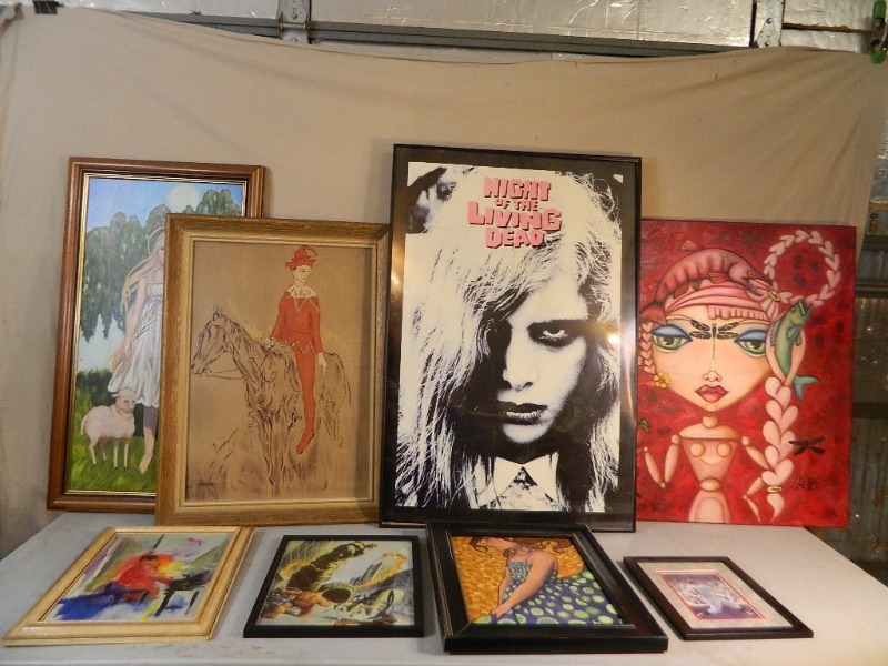 lot 128 image: 8 Assorted Painting  Pictures