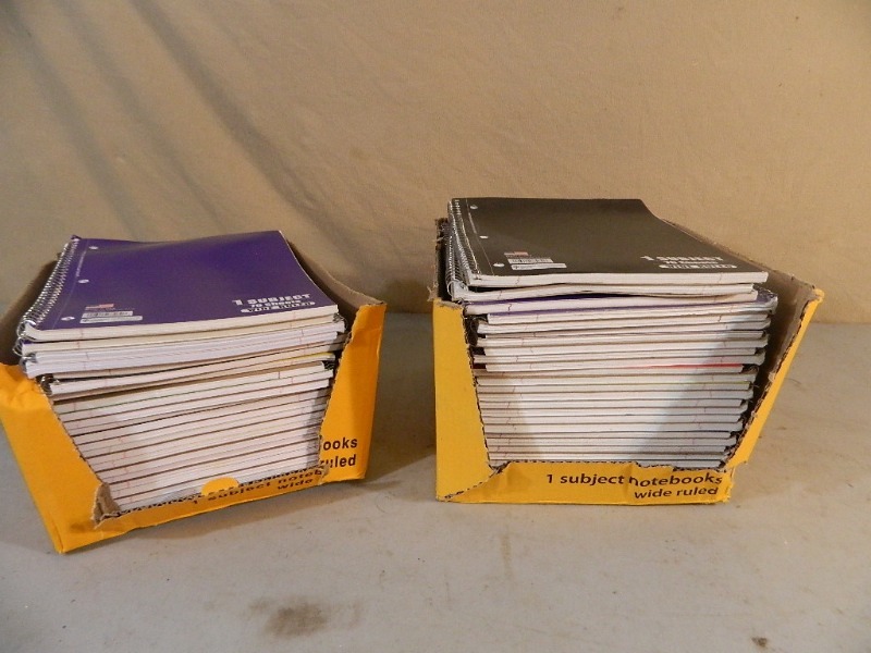lot 150 image: 2 Boxes of New Notebooks