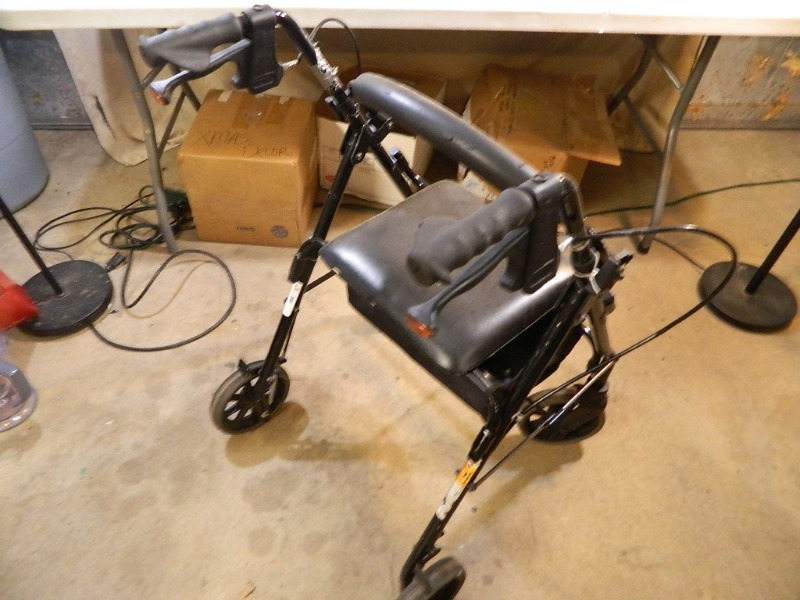 lot 155 image: Folding Walker with Seat