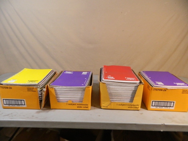 lot 161 image: 4 Boxes of New Notebooks