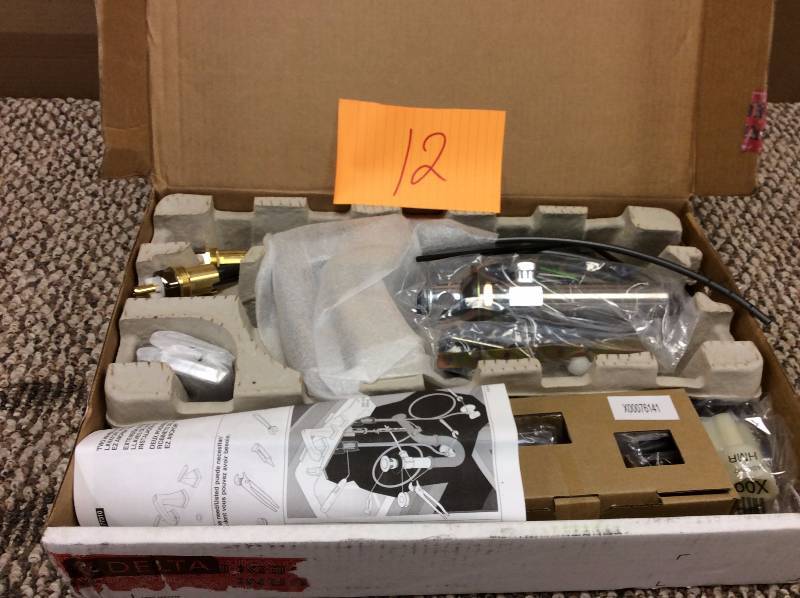 lot 12 image: Delta Faucet 034449745345 Ashlyn Two Handle Widespread Lavatory Faucet, Chrome