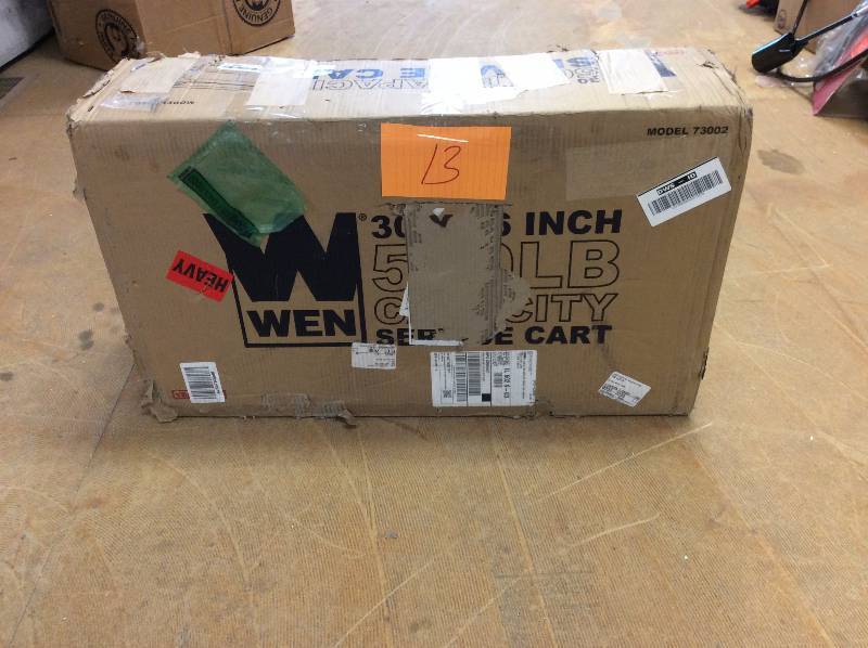 lot 13 image: WEN Two Shelf Utility Cart