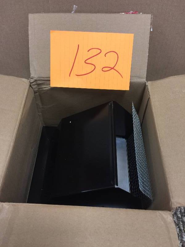 lot 132 image: Broan Nutone 843BL 6 Round Duct Ventilation Wall Cap open box never used