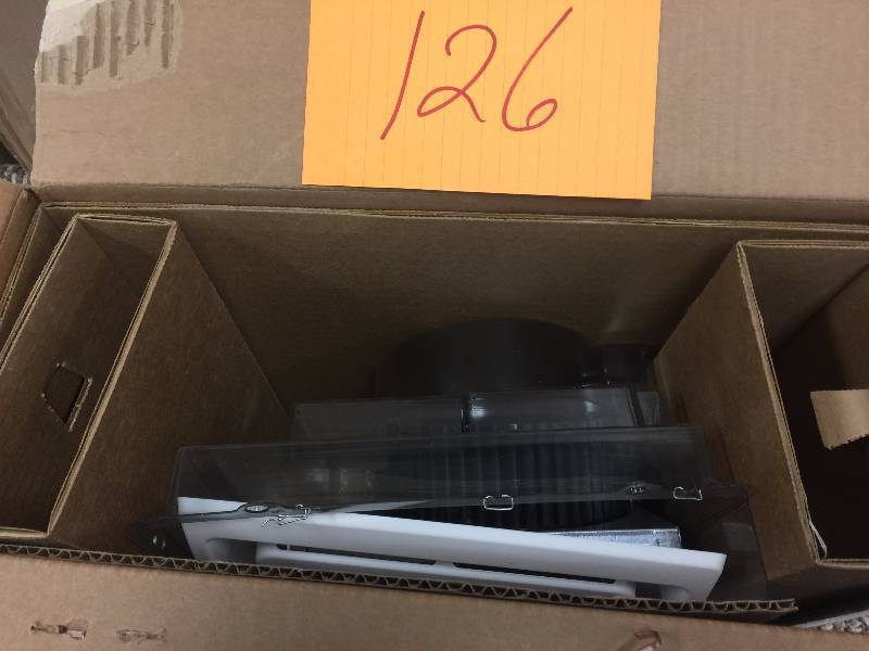 lot 126 image: NuTone QuicKit 60 CFM 2.5 Sones Bath Fan Upgrade Kit QKN60S Bathroom open box never used