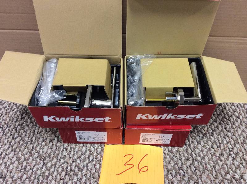 lot 36 image: Lot of 4 Kwikset 720VDL SQT 26 6al RCS Vedani Passage Levernew