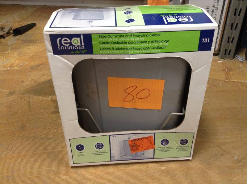 lot 80 image: real solutions slide out waste and recycling center