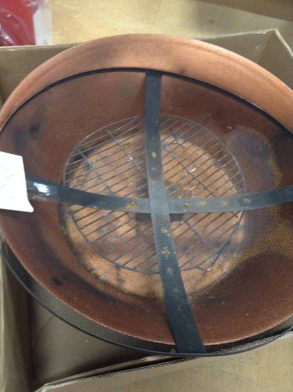 lot 82 image: Hampton Bay 34 in Cast Iron Bowl Whitlock used