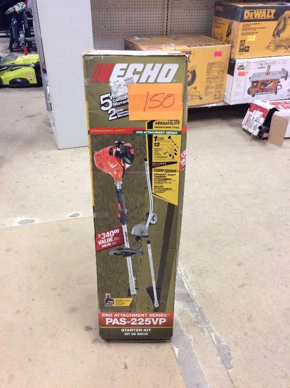 lot 150 image: ECHO 17 in. 21.2 cc Gas PAS Trimmer and Edger Kit