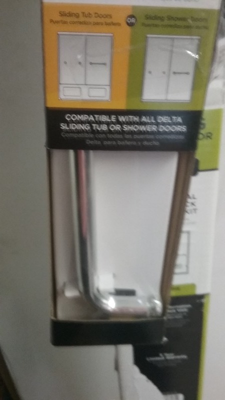 Delta Shower Track and Door Handles