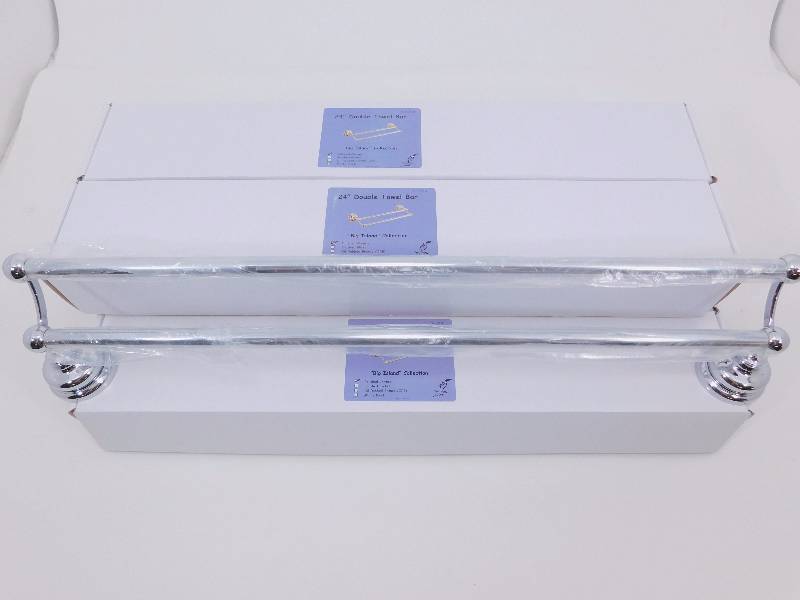 Lot of New Polished Chrome Big Island  Collection Bathroom Towel Bars