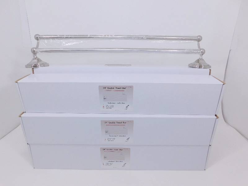 Lot of New Brushed Nickel Lakeshore Collection Bathroom Fixtures