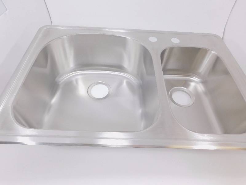 New Stainless Steel 33-18 Double Bowl 6040 Kitchen Sink