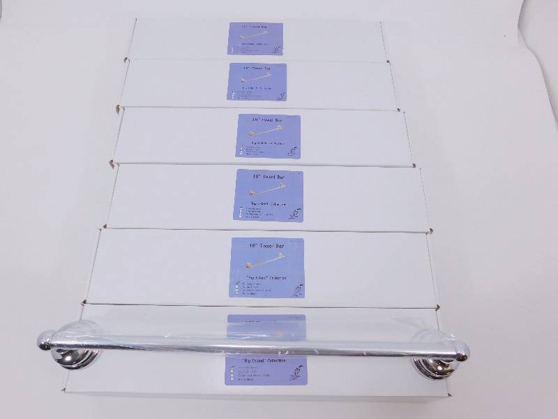 Lot of New Polished Chrome Big Island  Collection Bathroom Towel Bars