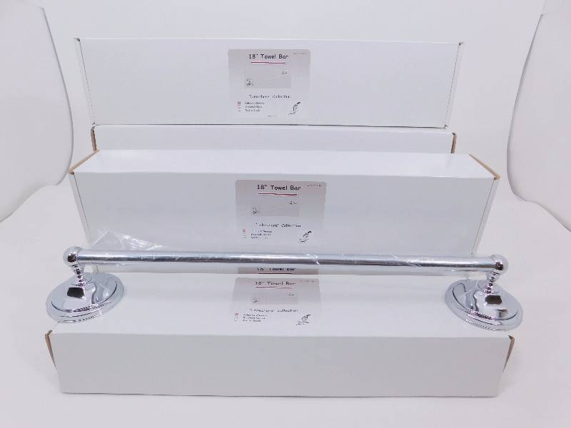 Lot of New Polished Chrome Lakeshore Collection Bathroom Fixtures