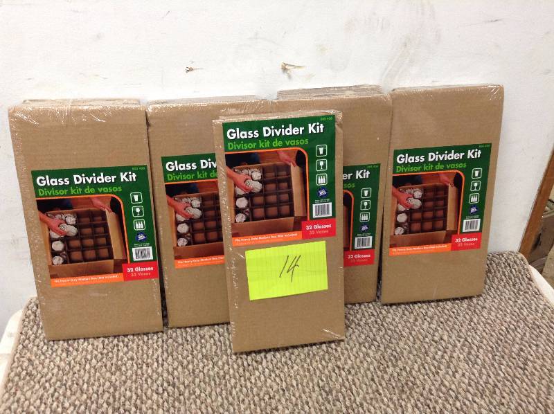 lot 14 image: Lot of 5 Glass Divider Kit