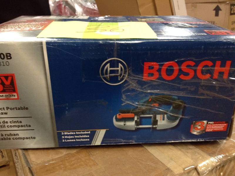 lot 36 image: Bosch BSH180B 120V 18 Volt Li-Ion Compact Band Saw tool only