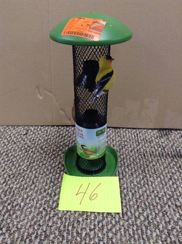 lot 46 image: NONO Straight-Sided Sunflower Tube Wild Bird Feeder