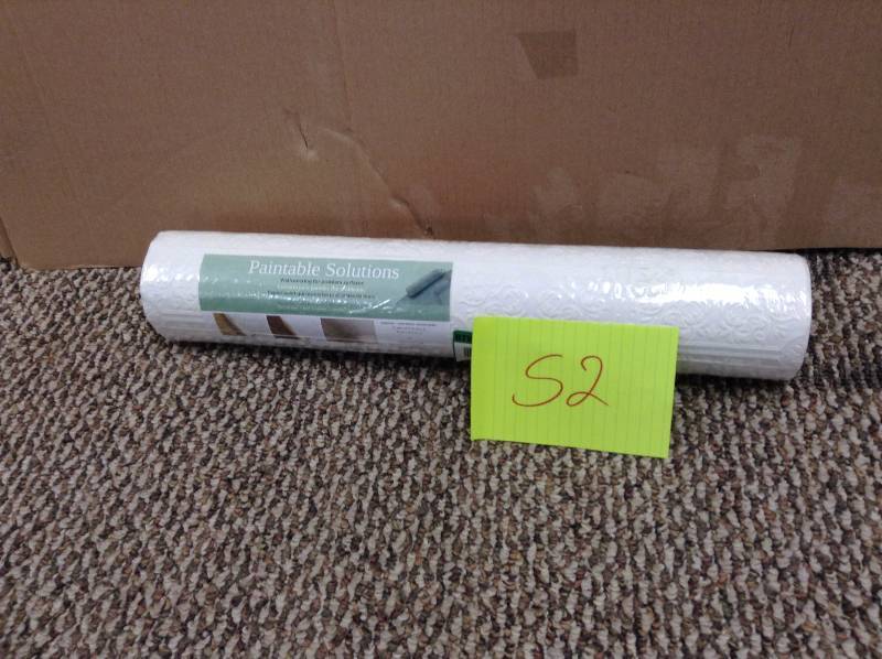 lot 52 image: Brewster Paintable Solutions Paintable Wallpaper For Problem Surfaces