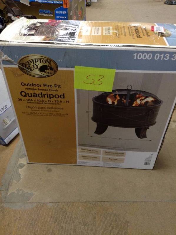 lot 53 image: Hampton Bay Outdoor Firepit Quadripod