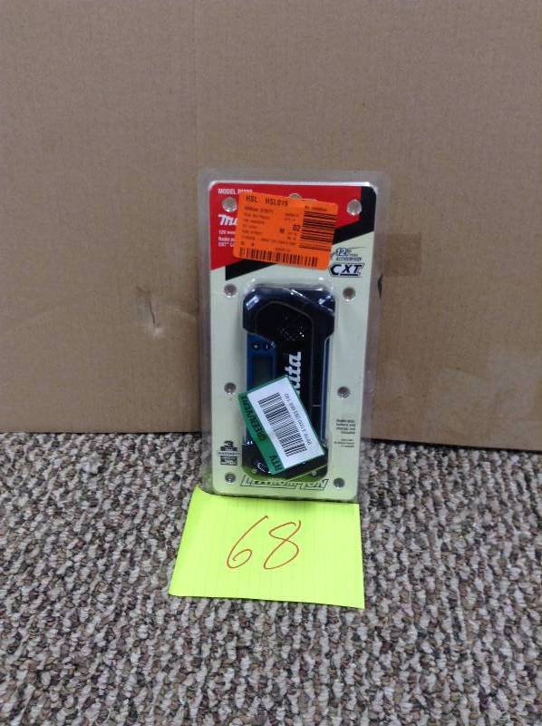 lot 68 image: Makita RM02 12V max CXT Lithium-Ion Cordless Compact Job Site Radio, Tool Only