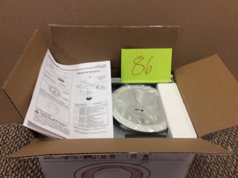 lot 86 image: Nutone 70 CFM Ceiling Exhaust Fan with Recessed Light