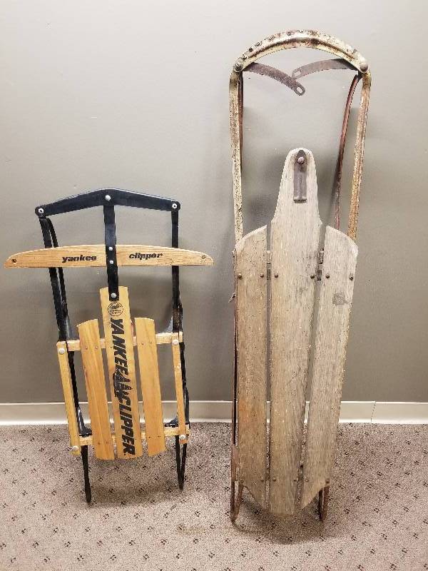lot 7 image: Lot - Yankee Clipper Sled, Etc
