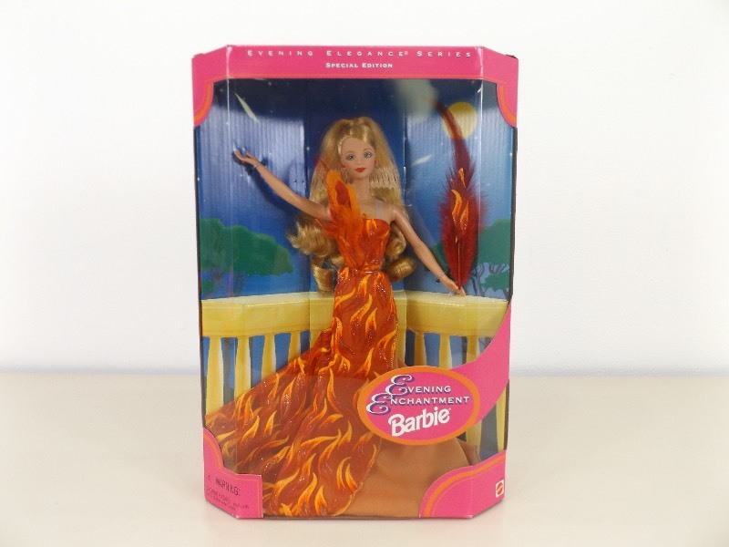 lot 14 image: New in Box, NRFB, 1997 Evening Enchantment Barbie Collectors Doll