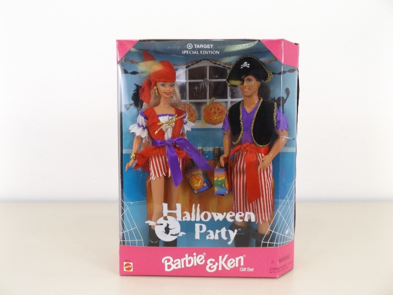 lot 15 image: New in Box, NRFB, 1998 Halloween Party Barbie & Ken Collectible Dolls
