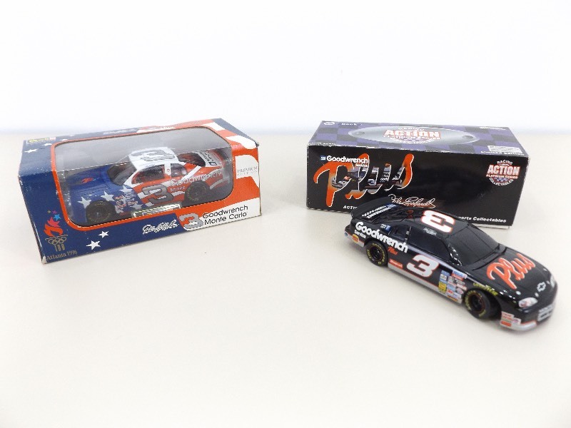 lot 36 image: 2 - 124 Scale Dale Earnhardt Race Car and Bank