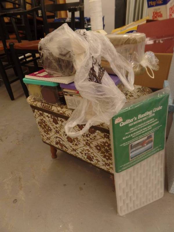 SEWING CHEST AND NOTIONS