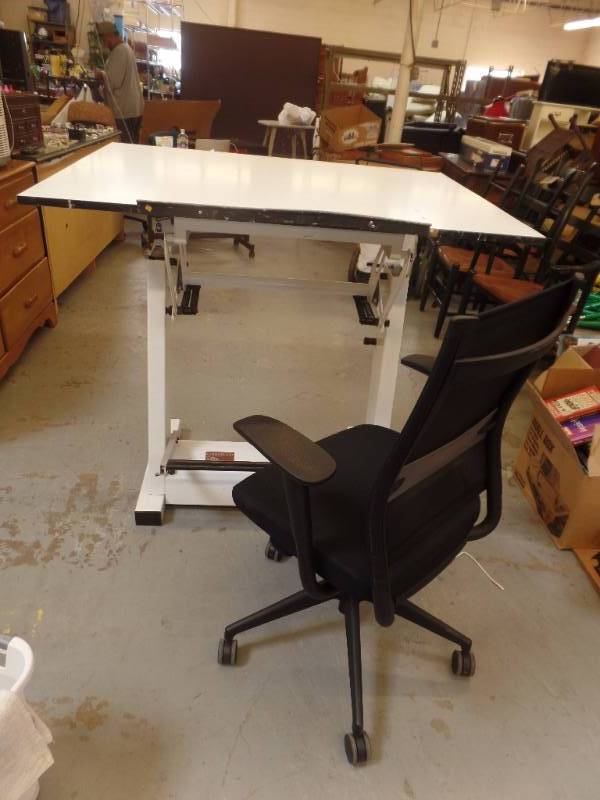 DRAFTING TABLE WITH CHAIR