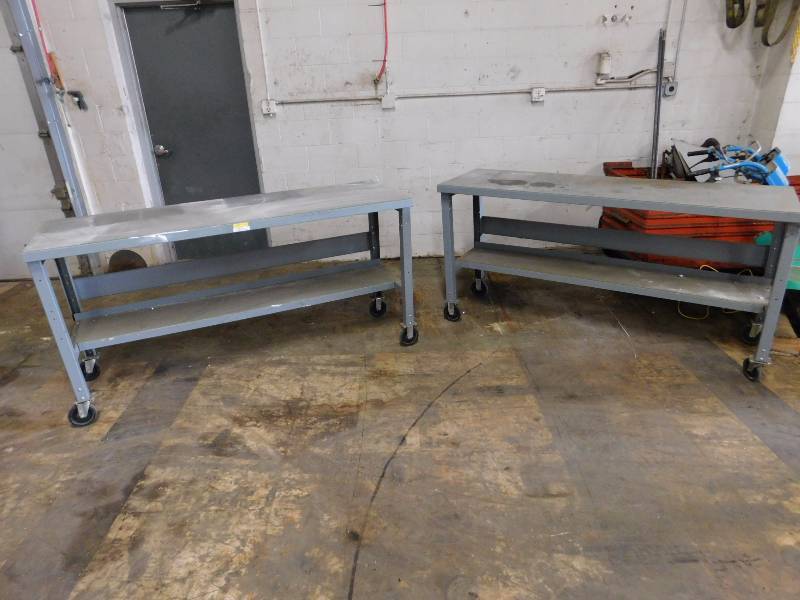 lot 29 image: 2 - Metal Rolling Work Benches