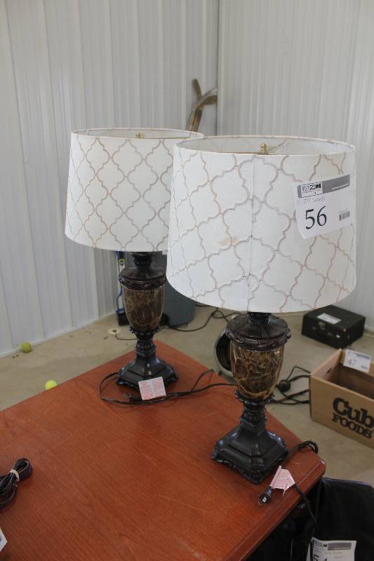 lot 56 image: Lot of (2) Table Lamps