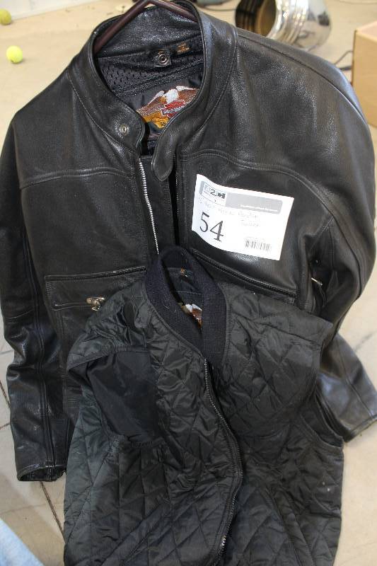 lot 54 image: Harley-Davidson Leather Bike Jacket