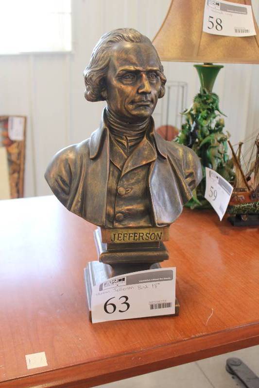 lot 63 image: Thomas Jefferson Bust