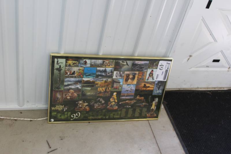 lot 49 image: Wild Wings 1999 Fall Festival Framed Wall Art
