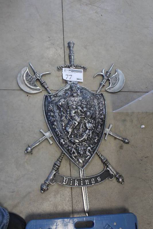 lot 77 image: Vikings Crest w Swords & Shield