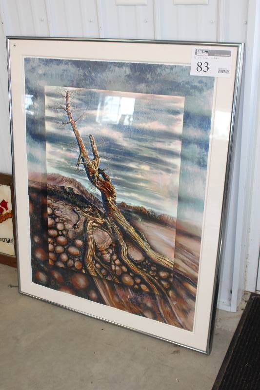 lot 83 image: Landscape #56300 Signed Numbered Framed Matted Print