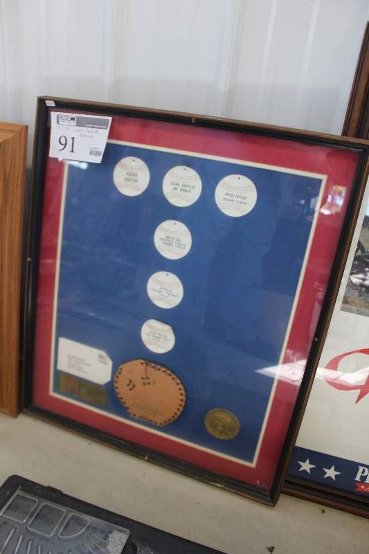 lot 91 image: Clank Griffith Memorial Framed Matted Wall Decoration