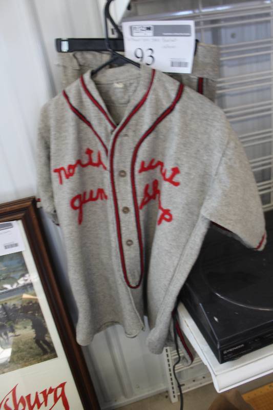 lot 93 image: Northeast Gun Shop Baseball Uniform #1