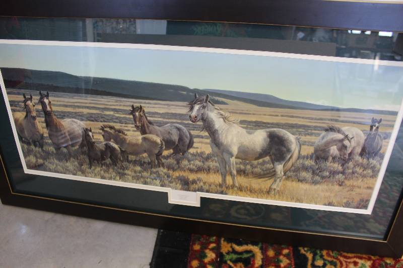 lot 96 image: Amazing Grays by Nancy Glazier #4861200 Signed Numbered Framed Matted Print