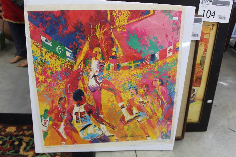 lot 108 image: 1976 Americas Bicentennial by LeRoy Neiman For Burger King Signed Print