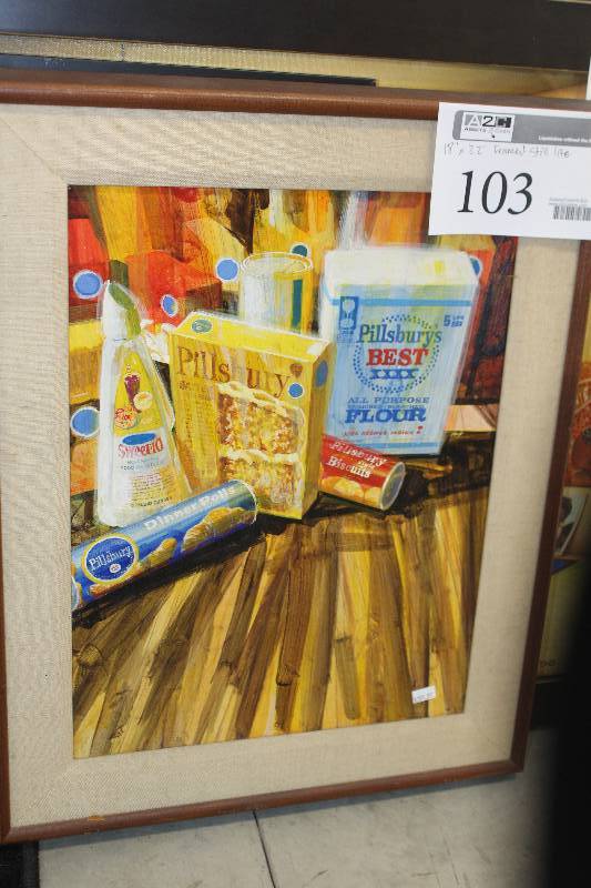 lot 103 image: Pilsbury Still-Life Framed Matted Wall Art