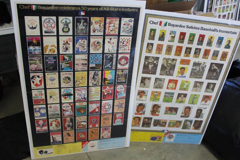 lot 269 image: Lot of (2) Chef Boyardee 50 Years All Stars Commemorative Posters
