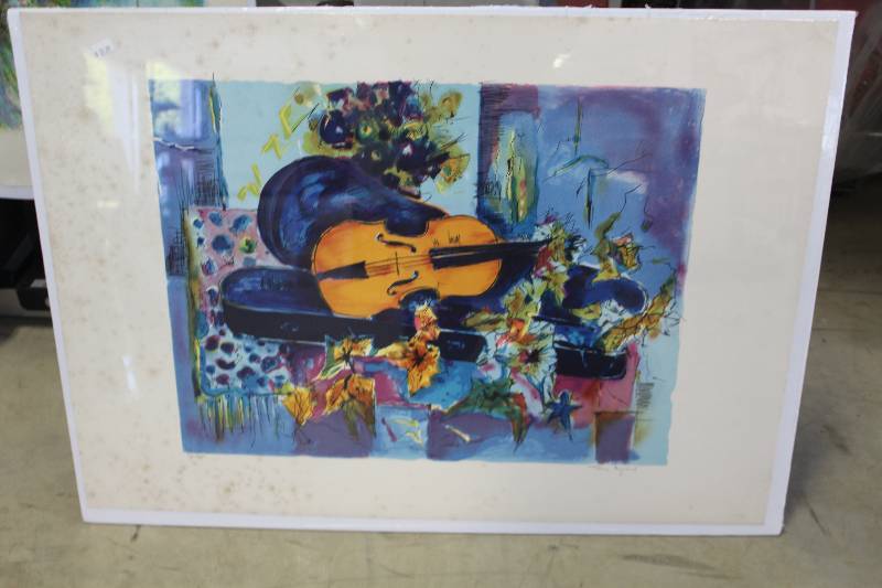 lot 293 image: Violin #30250 Signed Numbered Print