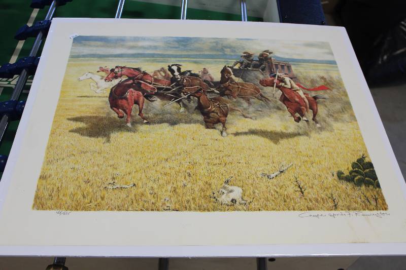 lot 286 image: Stagecoach by Remington #188275 Signed Numbered Print